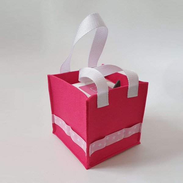 Toni Tasche für die Toni-Box, Filz Tasche, Tonibox-Tasche, Filztasche, pink – Bild 4