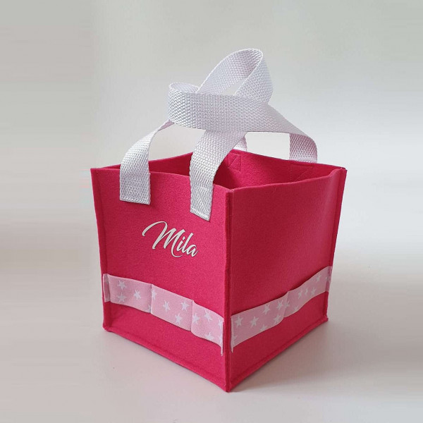 Toni Tasche für die Toni-Box, Filz Tasche, Tonibox-Tasche, Filztasche, pink – Bild 2