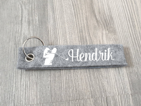 Golfer Schlüsselanhänger personalisiert mit Wunschtext, Golf, Anhänger mit Text, Schlüsselanhänger, Geschenkidee – Bild 3
