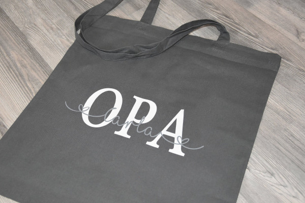 Personalisierte Baumwolltasche, Stoffbeutel, 100% Baumwolle, Geschenk, Geschenkidee, Oma, Mama, Papa oder Opa – Bild 6
