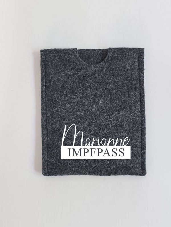 Impfpass Hülle personalisiert mit Wunschnamen, Ideal für unterwegs, Geschenk – Bild 3
