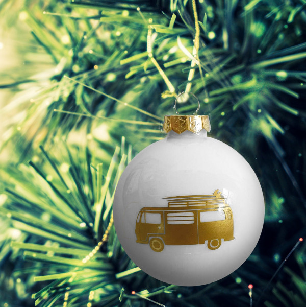 Camper Weihnachtskugel | Glas-Kugel | Christbaum Kugel | Geschenk | Personailisert | Baumschmuck | Bulli | Wohnwagen | Wohnmobil