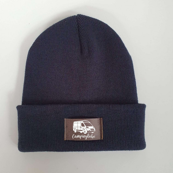 Camping Mütze personalisiert | Hipster Beanie | Mütze | Wintermütze | Blaue Mütze mit Namen | Kinder und/oder Erwachsene | Wohnwagen | Bulli – Bild 8