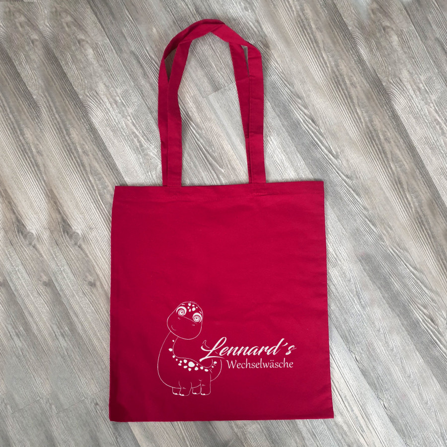 Personalisierte Baumwolltasche, Stoffbeutel, 100% Baumwolle, Geschenk, Geschenkidee, Kindergarten, Schule, Wechselwäsche