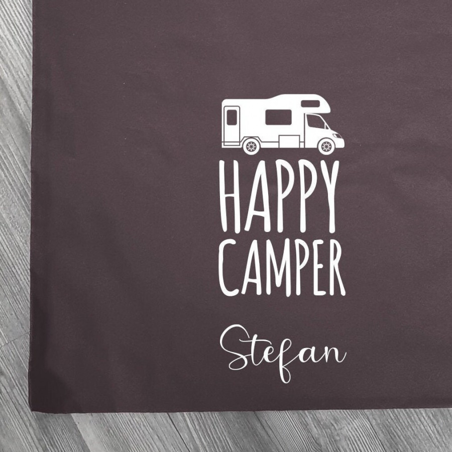 Personalisierte Baumwolltasche, Stoffbeutel, Tasche, 100% Baumwolle, Geschenk, Geschenkidee, Camping, Unterwegs, Happy Camper, Wohnmobil