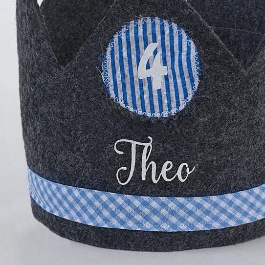 Mitwachsende Geburtstagskrone aus Filz mit Namen und Zahl | Klett | Personalisiert – Bild 7