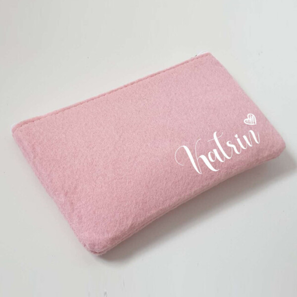 Kleine Schminktasche aus Filz 18x10 cm | Personalisiert | Kosmetiktasche mit Namen | Kulturtasche | Filz-Mäppchen | Geschenk | Beauty Bag – Bild 1